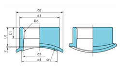溶接サドル構造の図面画像