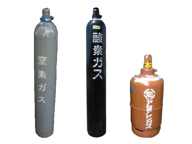 Nitrogen,Oxygen,Acetylene Gas